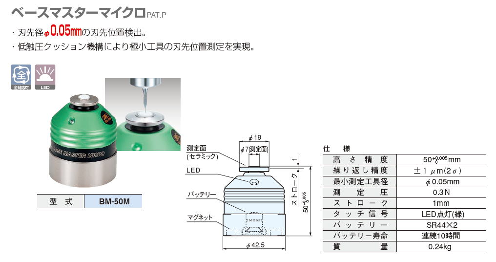 大昭和精機　BIG　ベースマスターマイクロ　BM-50M