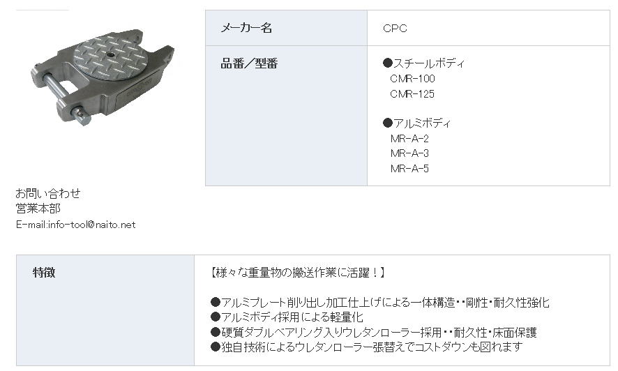 CPC CPCマシンローラー
