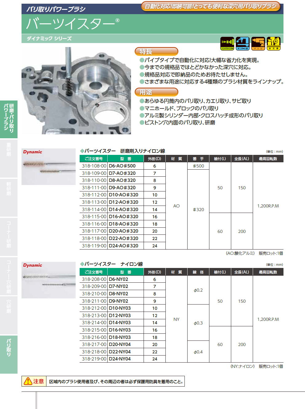 バーテック　BURRTEC　バリ取りパワーブラシ　/　バーツイスター