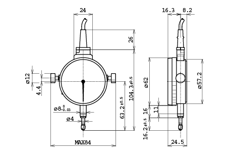 2S-100　寸法図