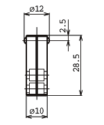 横型スタンド用測定端子