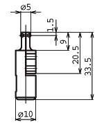 横型スタンド用測定端子