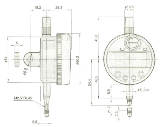 ミツトヨ　543シリーズ　ピークホールド機能付ABSデジマチックインジケータ　543-260　ID-C112A