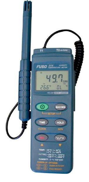 デジタルデータロガー温湿度計　FUSO-314　/　データロガー温湿度・露点計　YK-2005RH