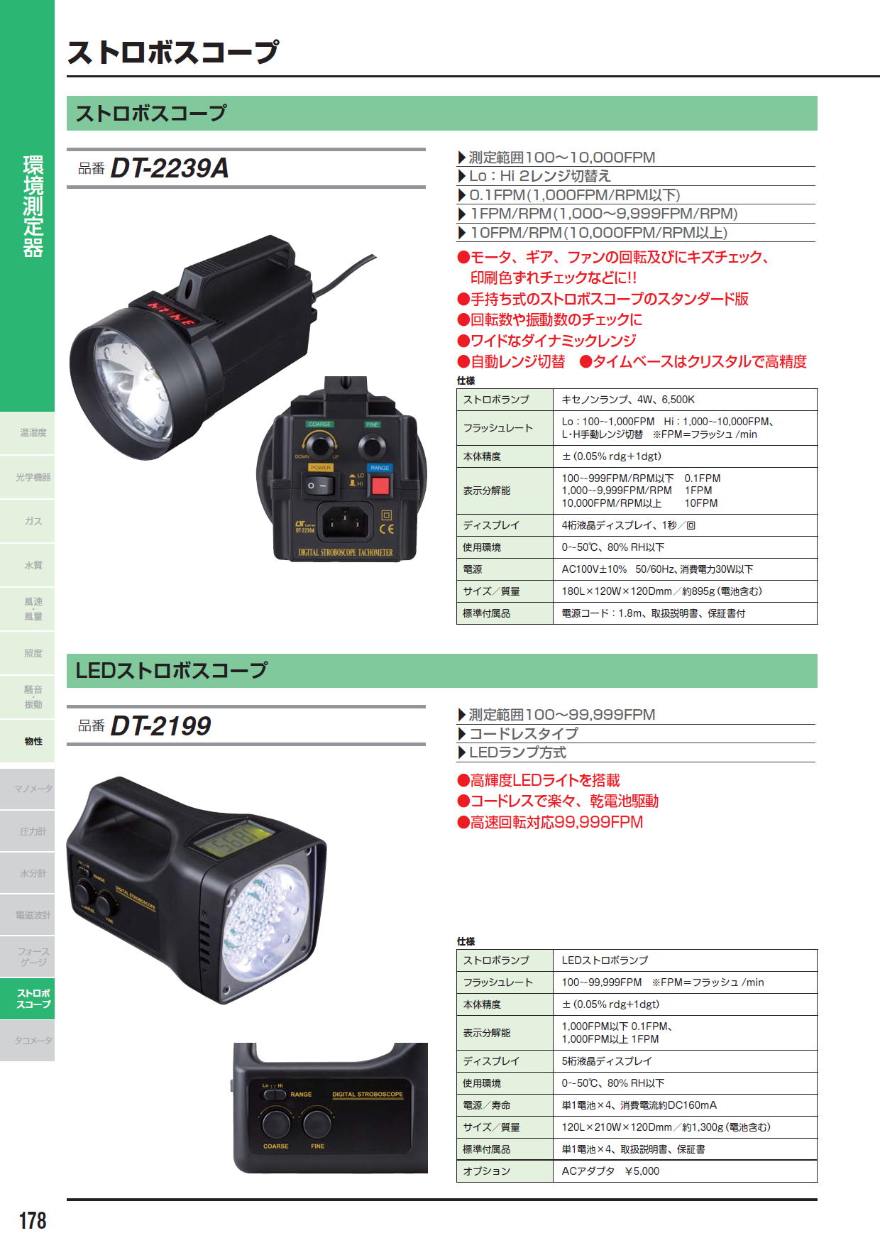 FUSO(フソー) LEDストロボスコープ DT-2199