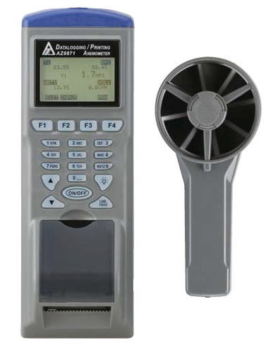ベーン式プリンタ付風速風量計 FUSO-9871 / ベーン式風速風量・温湿度計 FUSO-8911