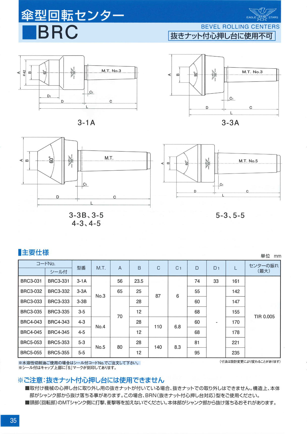 二村機器　EAGLE STARS 傘型回転センターBRC 2