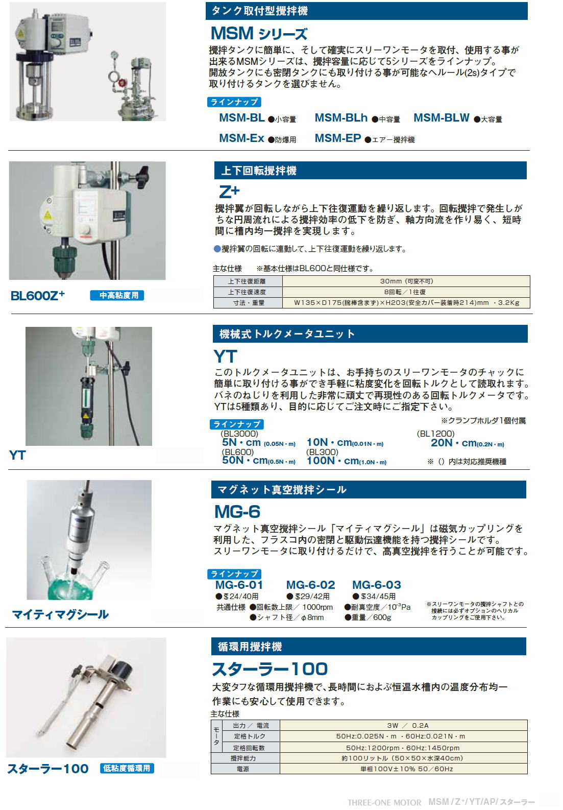 HEiDON　新東科学株式会社　THREE-ONE MOTOR｜スリーワンモータ｜攪拌用途を広げるアクセサリー