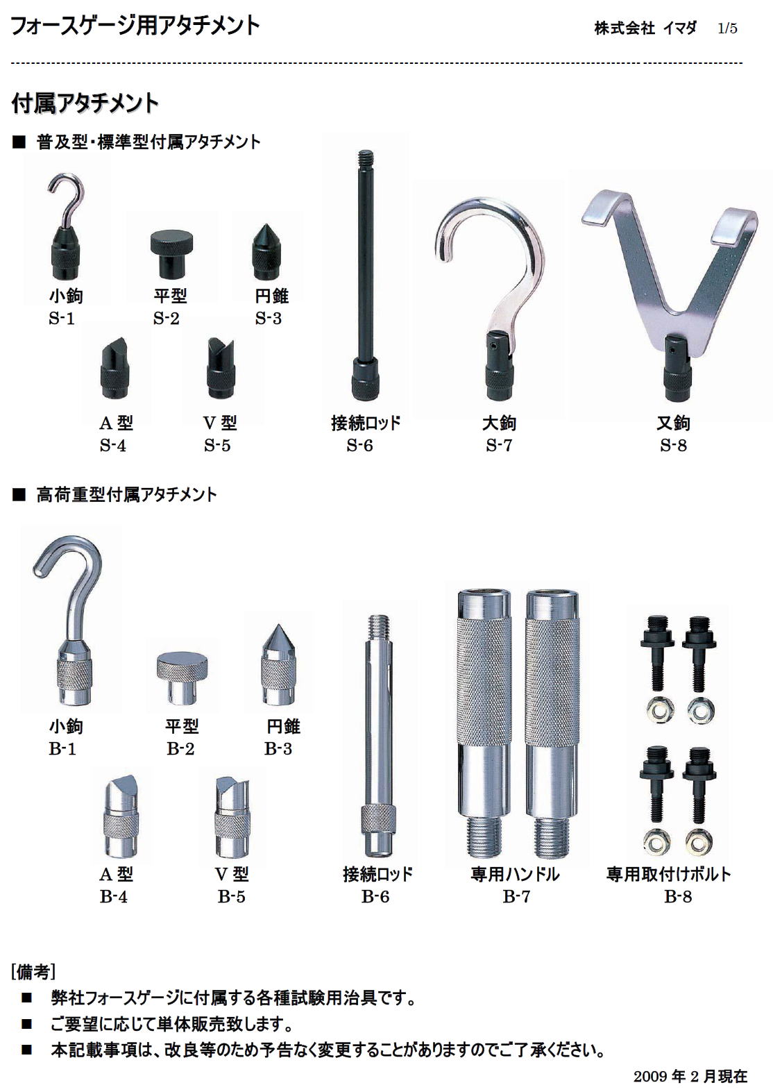 ユナイテッドトウキョウ イマダ イマダ GC-15 フォースゲージアタッチメント IMADA