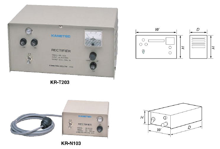 カネテック KR形電磁チャック用整流器 KR-N101 KR-N103 KR-T201 KR