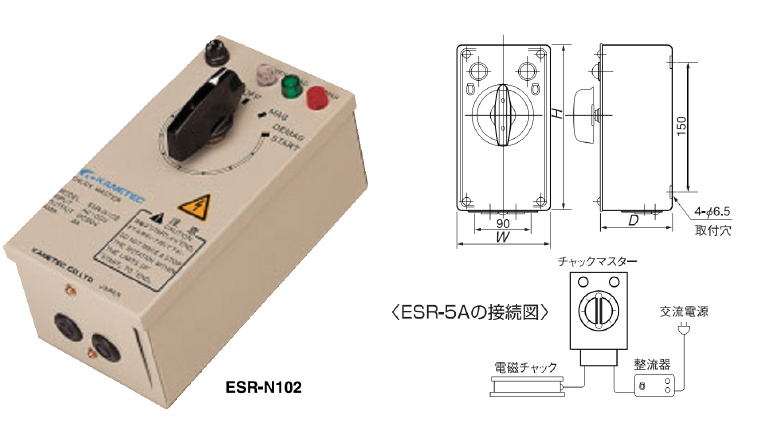 カネテック ESR形消磁専用チャックマスター HYSTERESIS MANUAL