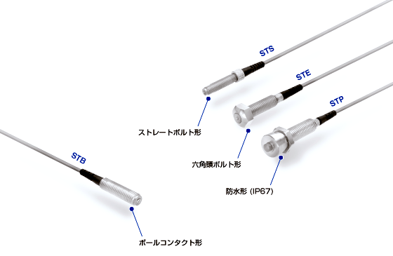 センサ付ストッパボルト製品ラインナップ