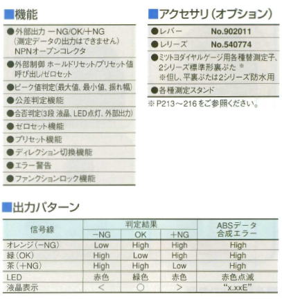 ミツトヨ　543シリーズ　シグナルABSデジマチックインジケータ　ID-C112J　543-280