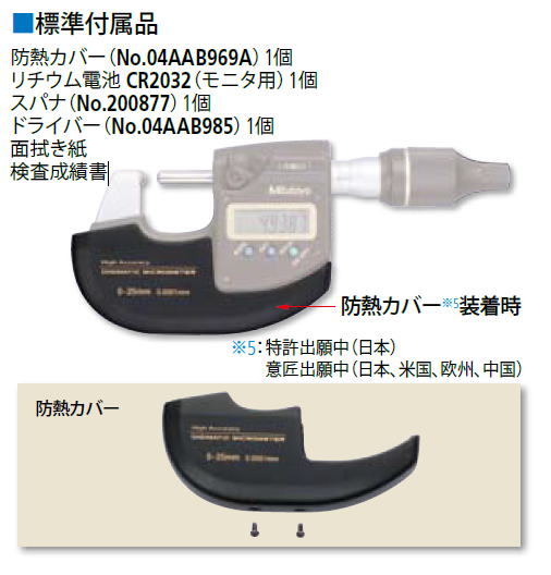 ミツトヨ　高精度デジマチックマイクロメータ　MDH-25M　293-100