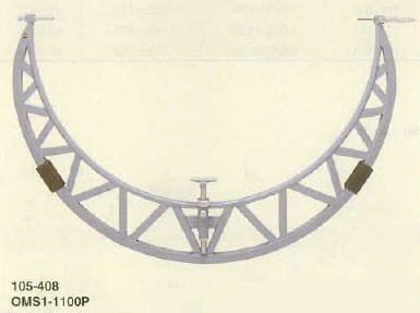 軽量パイプフレームスライドアンビル式外側マイクロメーターOMS1-P/OMS2-P
