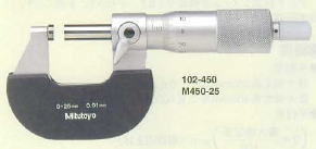 1mmピッチ外側マイクロメーター　Ｍ450・Ｍ650
