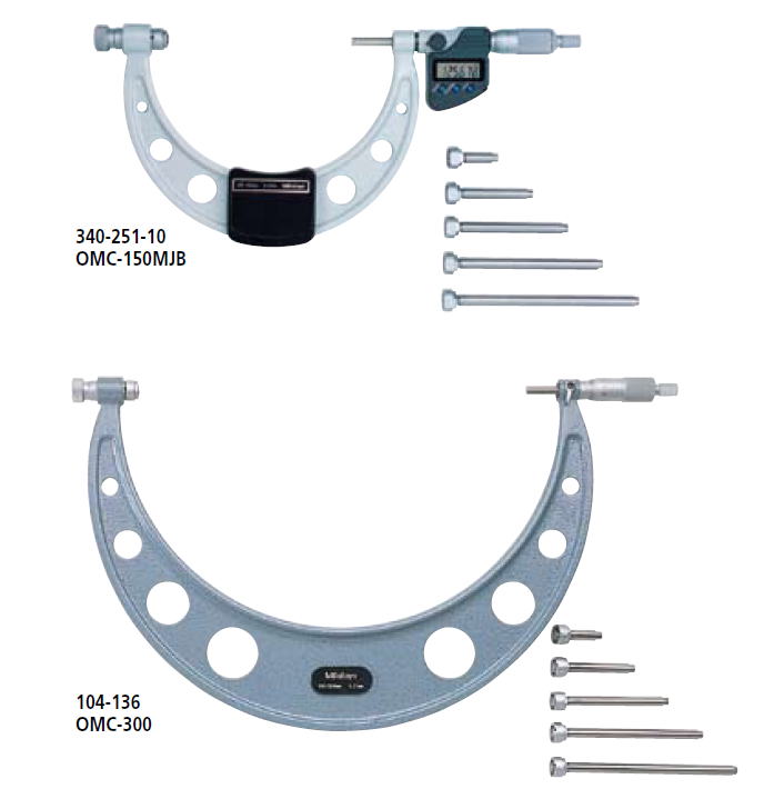 ミツトヨ 340・104シリーズ 替えアンビル式外側マイクロメーター OMC
