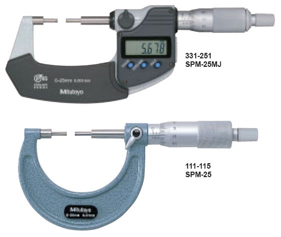 ミツトヨ 331・111・131シリーズ スプラインマイクロメーター SPM-MJ