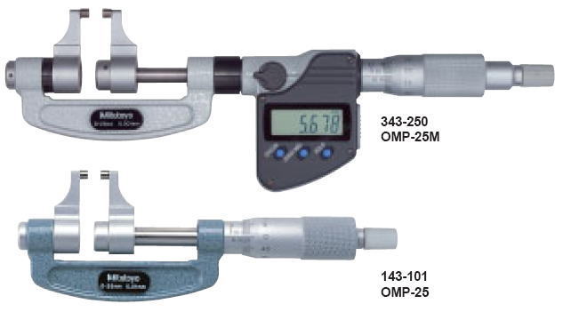 ブティック ミツトヨ 株式会社ミツトヨ キャリパ形外側マイクロメータ/143-107 OMP-175 外部校正付き(ノイタービラック) 