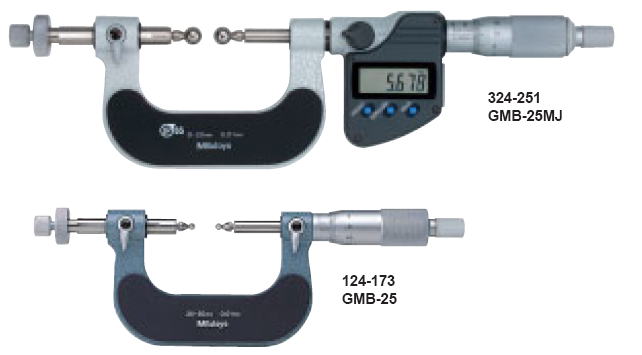 のものを ミツトヨ（Mitutoyo） GMB-50(GK) ボール歯車マイクロメータ（124-174）/校正証明書＋トレサビリティ体系図付