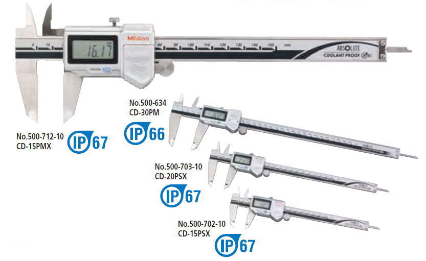 ミツトヨ ABSクーラントプルーフキャリパ（防水型ノギス）CD-PSX CD-PMX