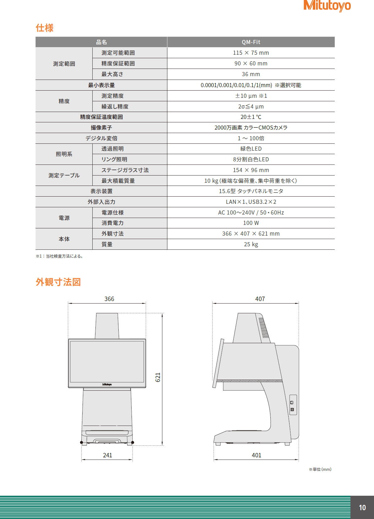 ミツトヨ　スマートビジョンシステム　QM-Fit