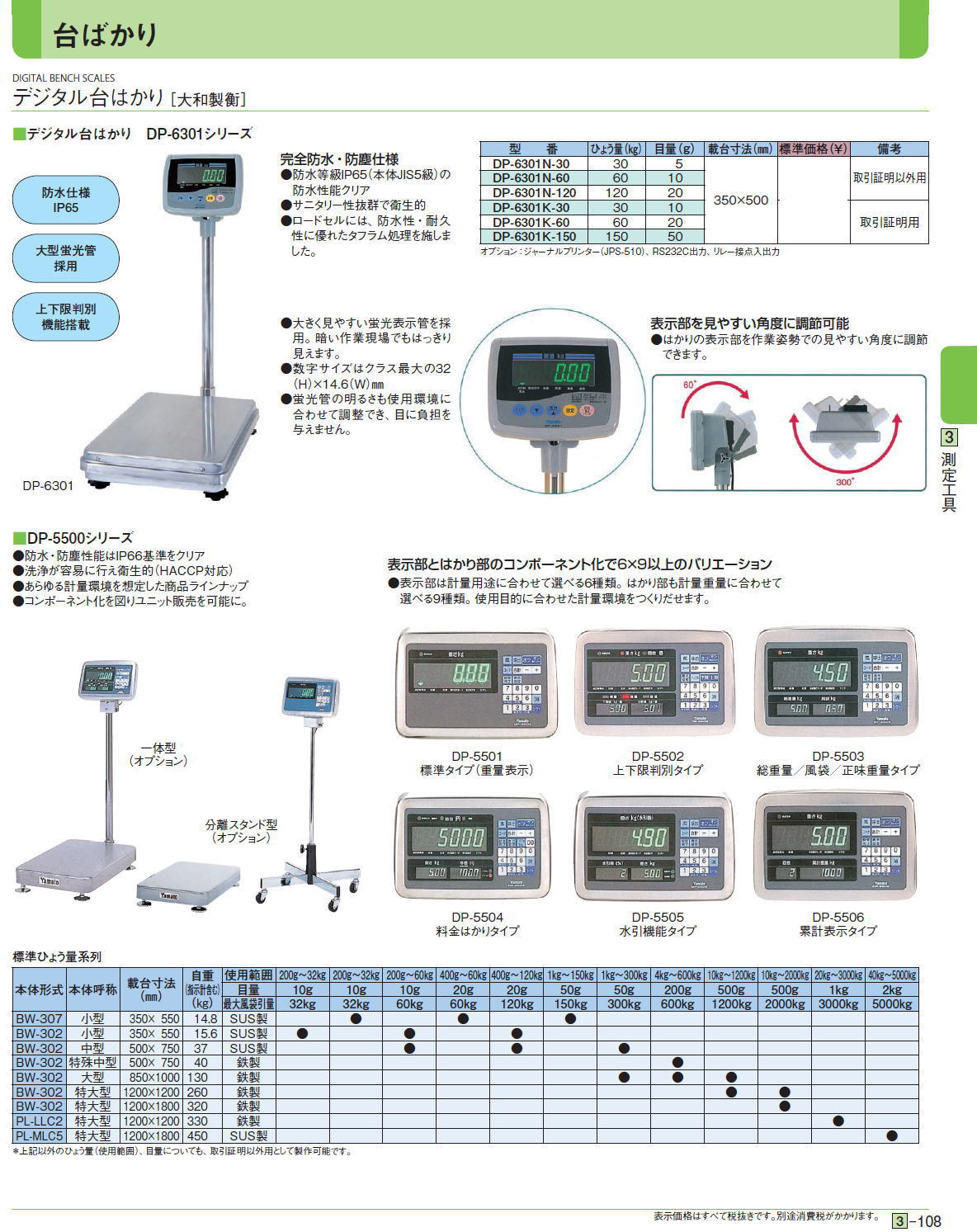 大和製衡　デジタル台はかり　DP-6301シリーズ