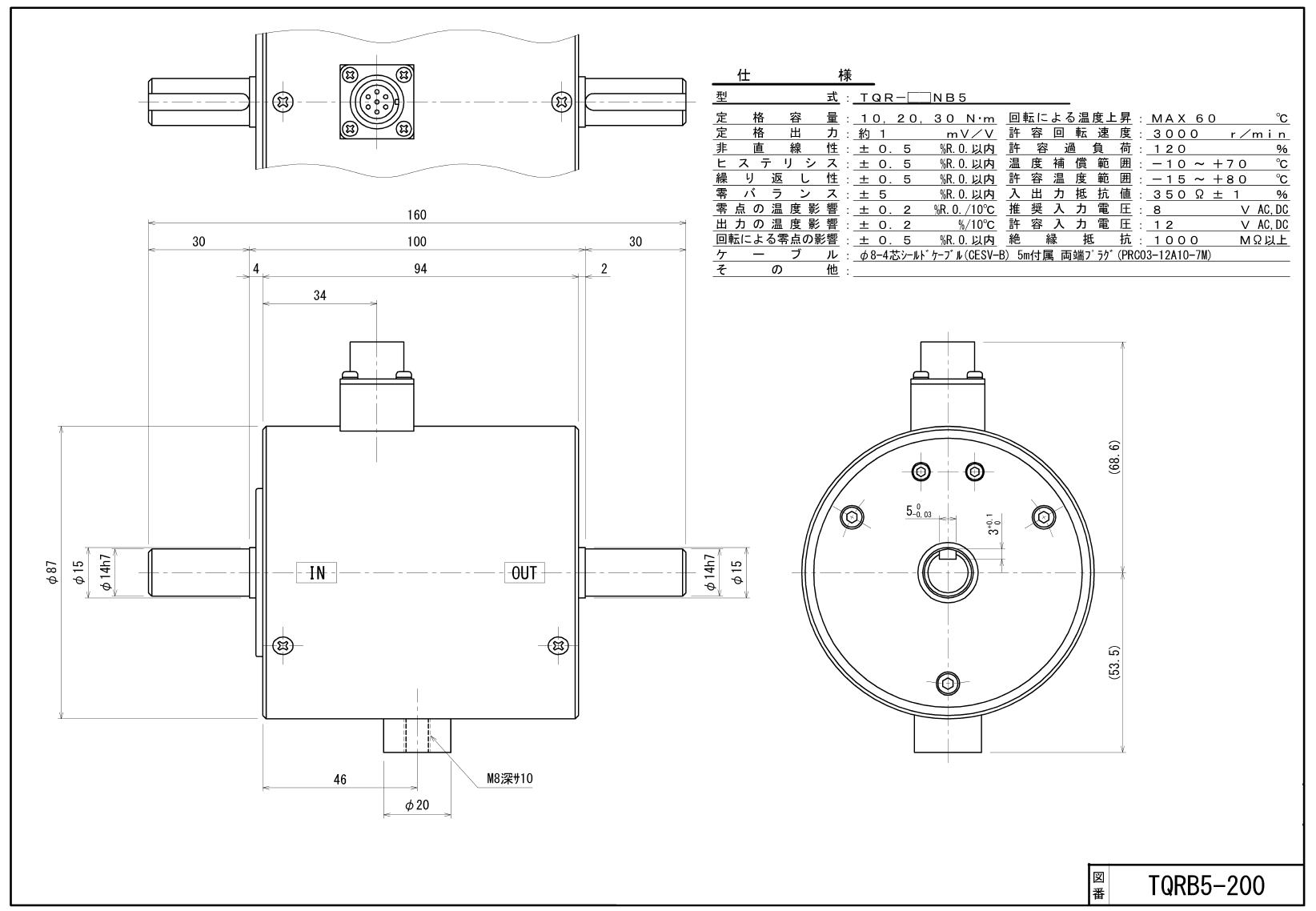 日計電測株式会社 TQR B5