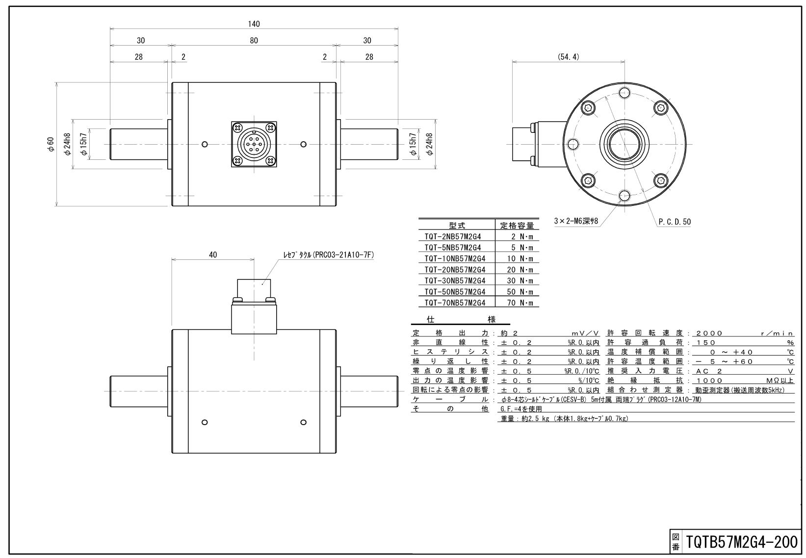 日計電測株式会社 TQT B57M 2G4