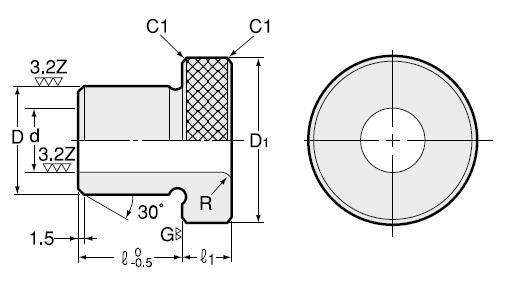NTツール C 型 丸型差込みブシュ Round Renewable Bush Type C