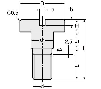 NTツール T 型 止めネジ Lock Screw Type T