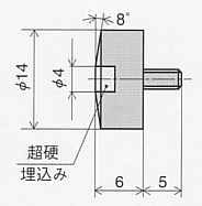 尾崎製作所　ピーコック精密測定機器　ダイヤルゲージ用各種替測定子 