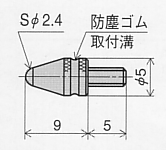 尾崎製作所　ピーコック精密測定機器　ダイヤルゲージ用各種替測定子 