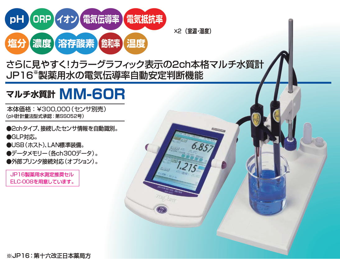 毎週更新 生活計量 ライフスケール 東亜ディーケーケー ポータブルpH イオン ORP計 HM-40P 本体のみ