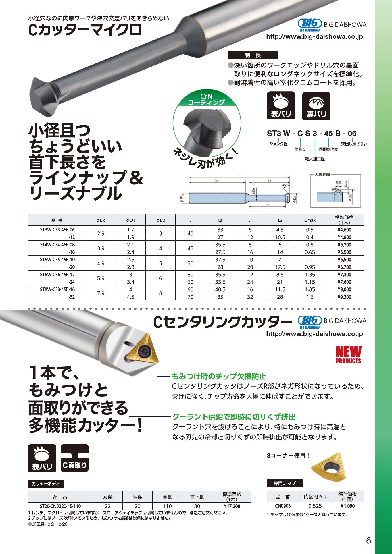 大昭和精機　BIG　Cカッターマイクロ　/　Cセンタリングカッター
